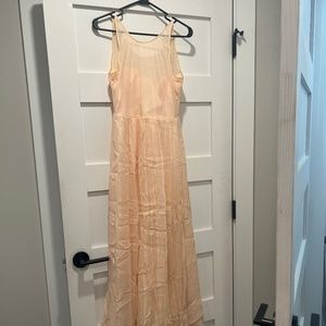 Soft peach Jcrew bridesmaid’s dress